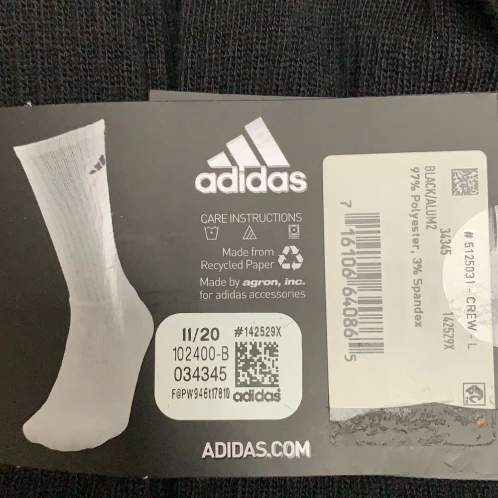 6 pairs socks set Adidas Men’s Cushioned Crew